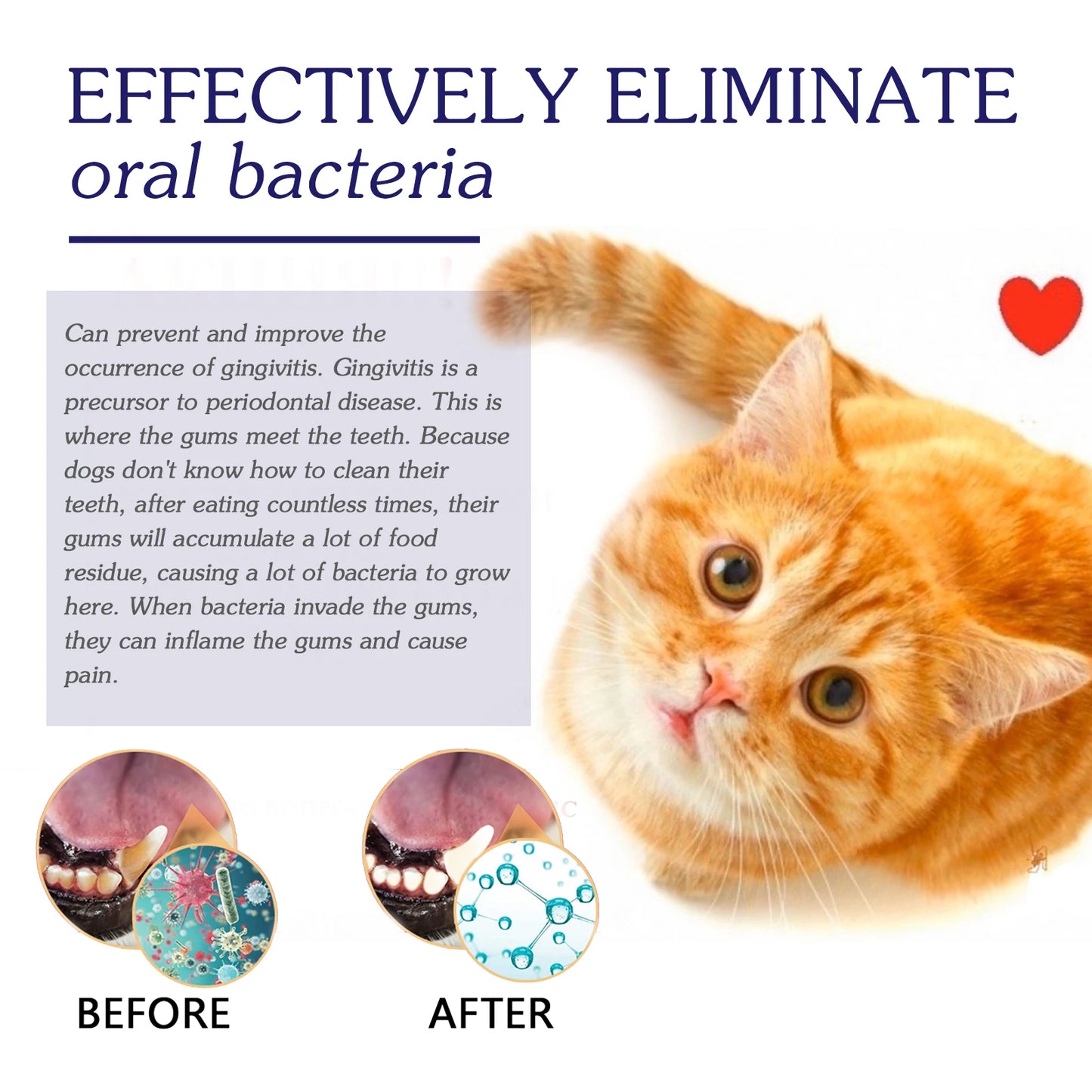 Pet Oral Cleaning Cream Whiten Teeth