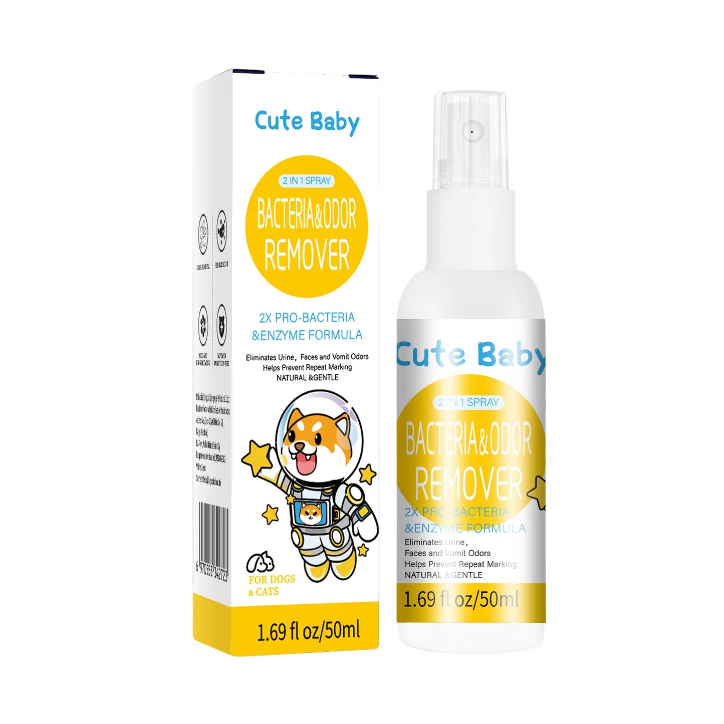 Pet deodorant 50ml household pet spray