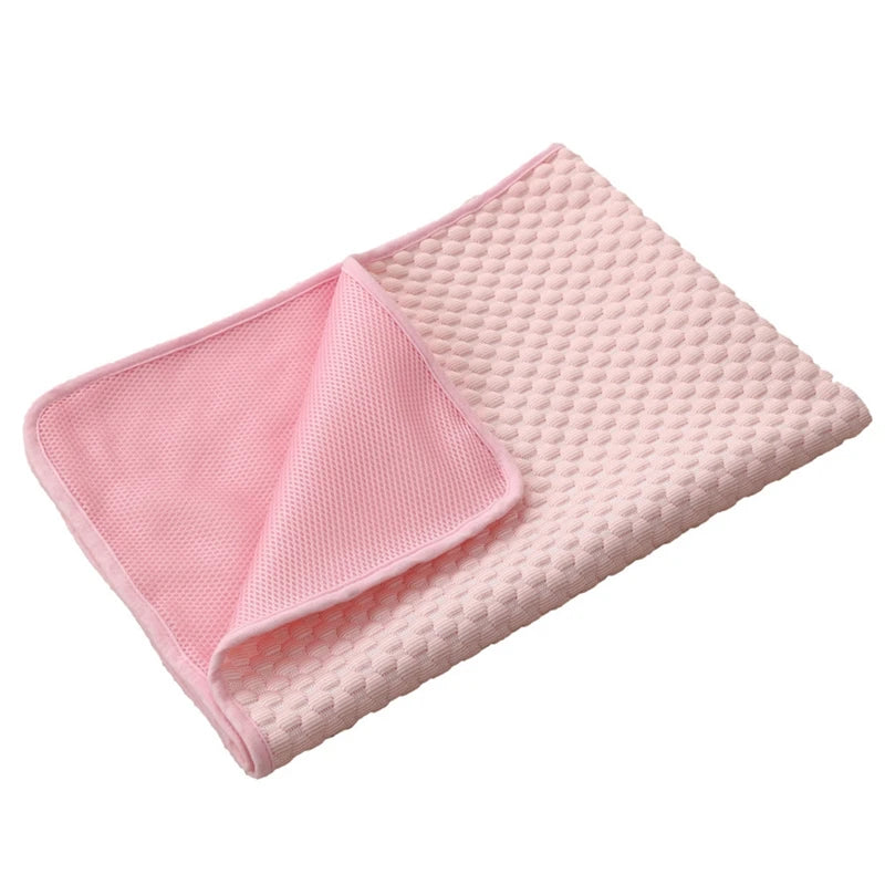 Dog Cooling Mat Summer Pet Cold Bed Cat Sleeping Pad Cool Ice Silk