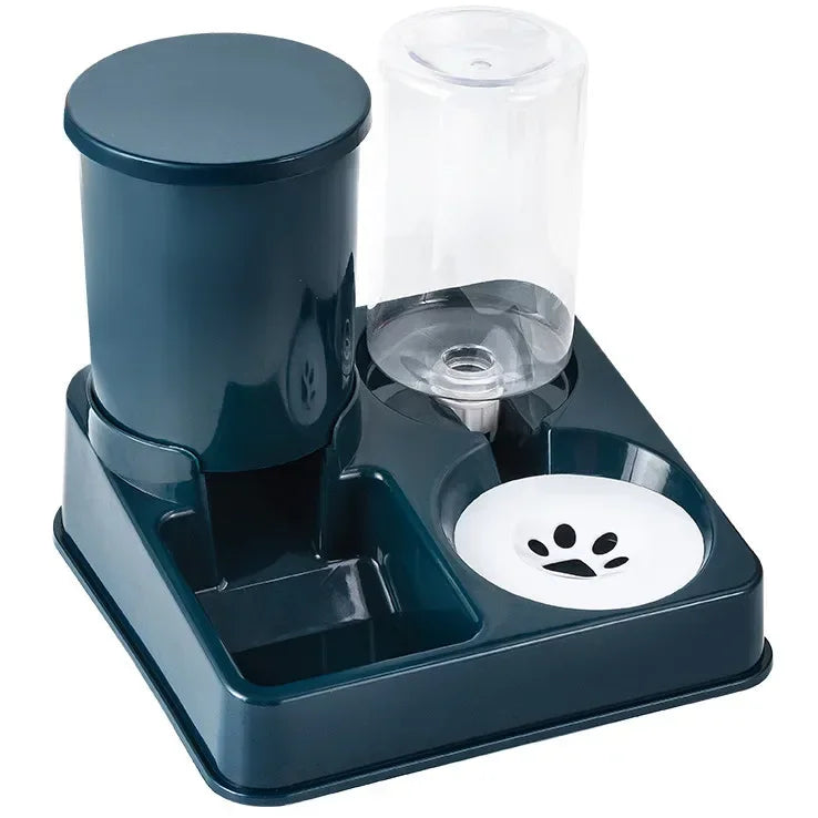 Automatic Cat Feeder Water Dispenser Set, 2 In 1