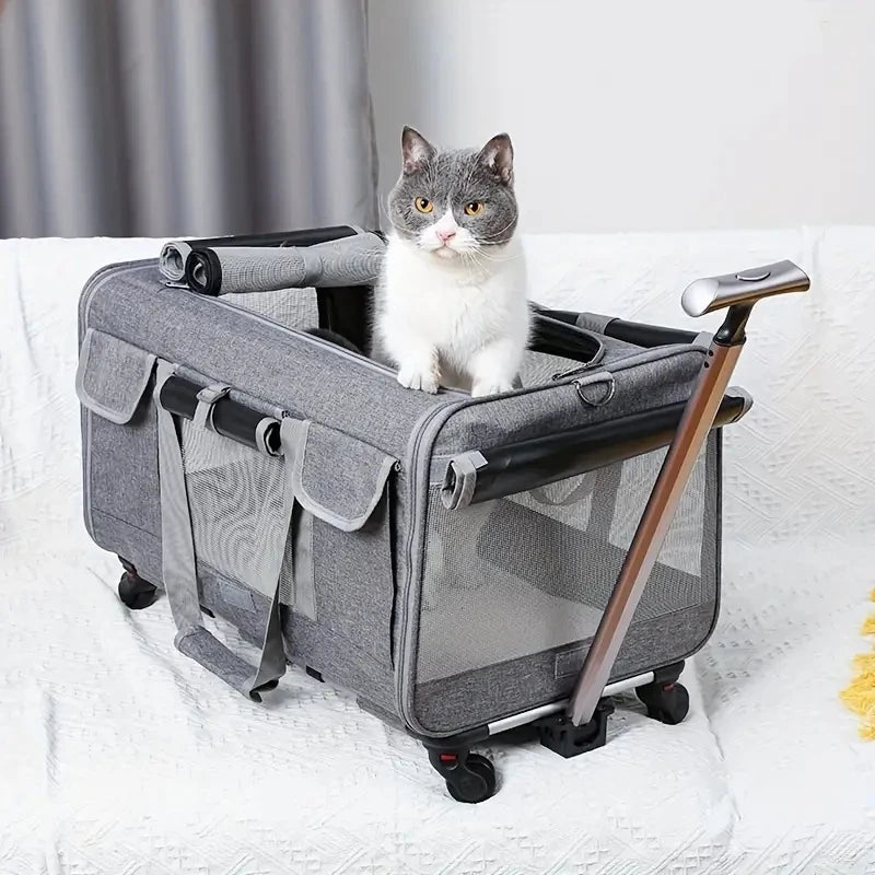Extra Large Portable Pet Trolley Case, Detachable