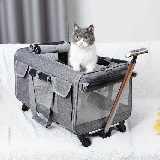 Extra Large Portable Pet Trolley Case, Detachable