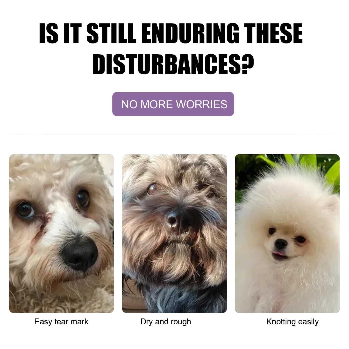 50ml Non-Knotted Pet Hair Care Cream Moisturizes Pet Hair Conditioner