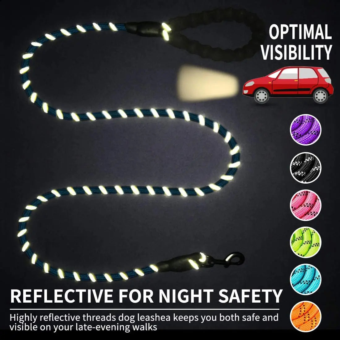 Pet Leash Reflective Strong Dog Leash 1.5M Long