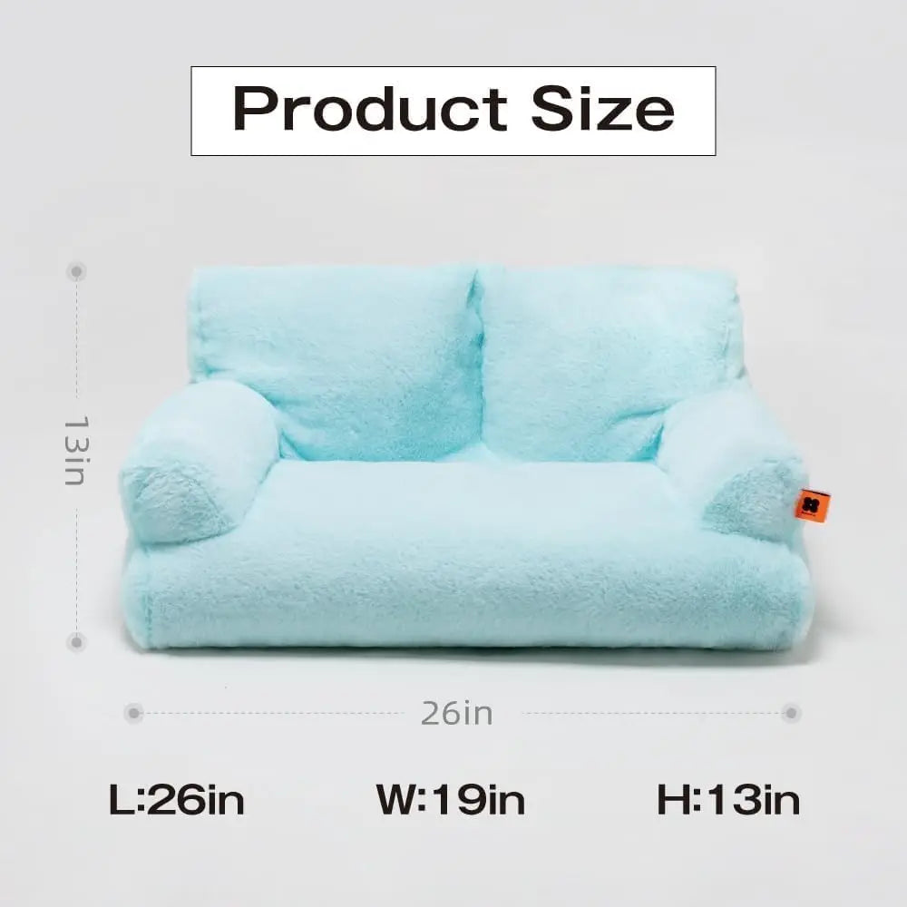 Mewoofun Pet Couch Bed 26×19×13 Inch Washable Cat Beds