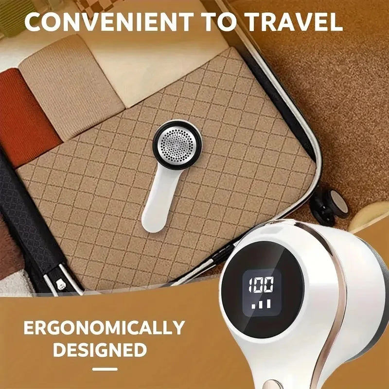 Mint Green Fabric Shaver, Lint Remover, 3-Speed USB