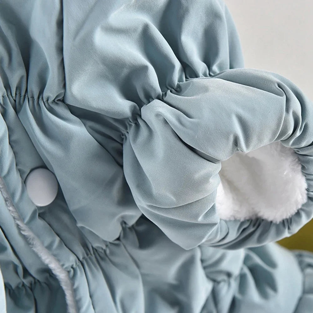 Winter Warm Dog Dress Puppy Pet Dog Coats Princess Floral Bubble Skirt