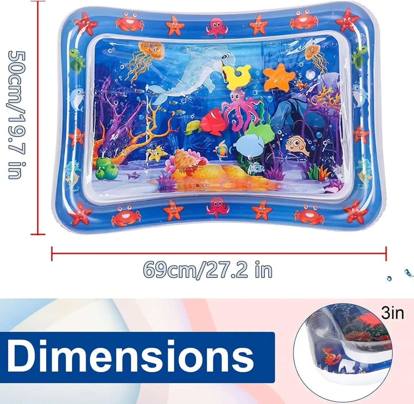 Water Sensory Play Mat Thickened Inflatable Water Mat