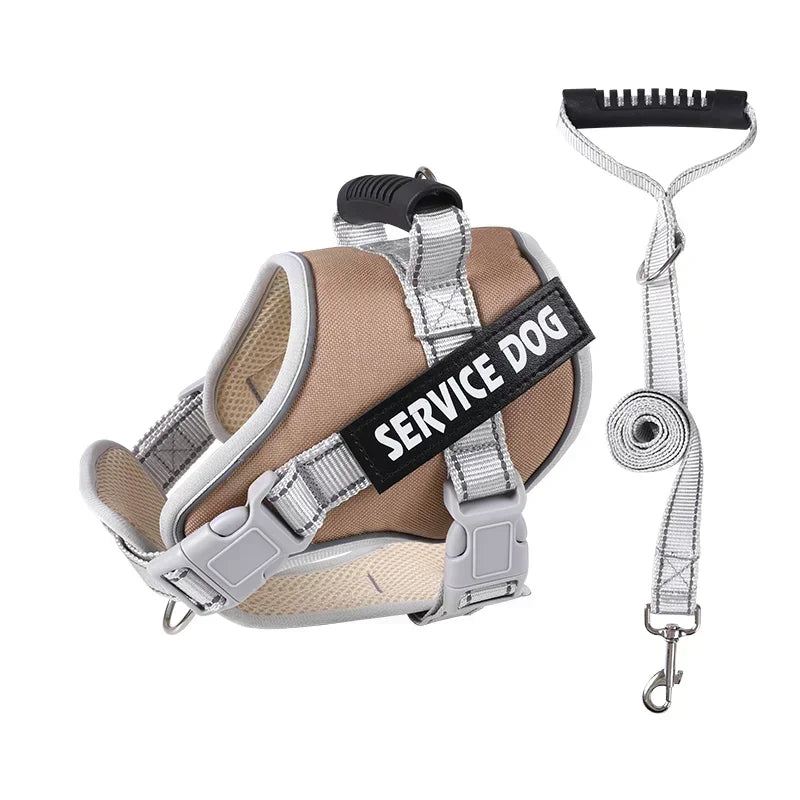 Service Dog Harness with Custom ID Tag Adjustable
