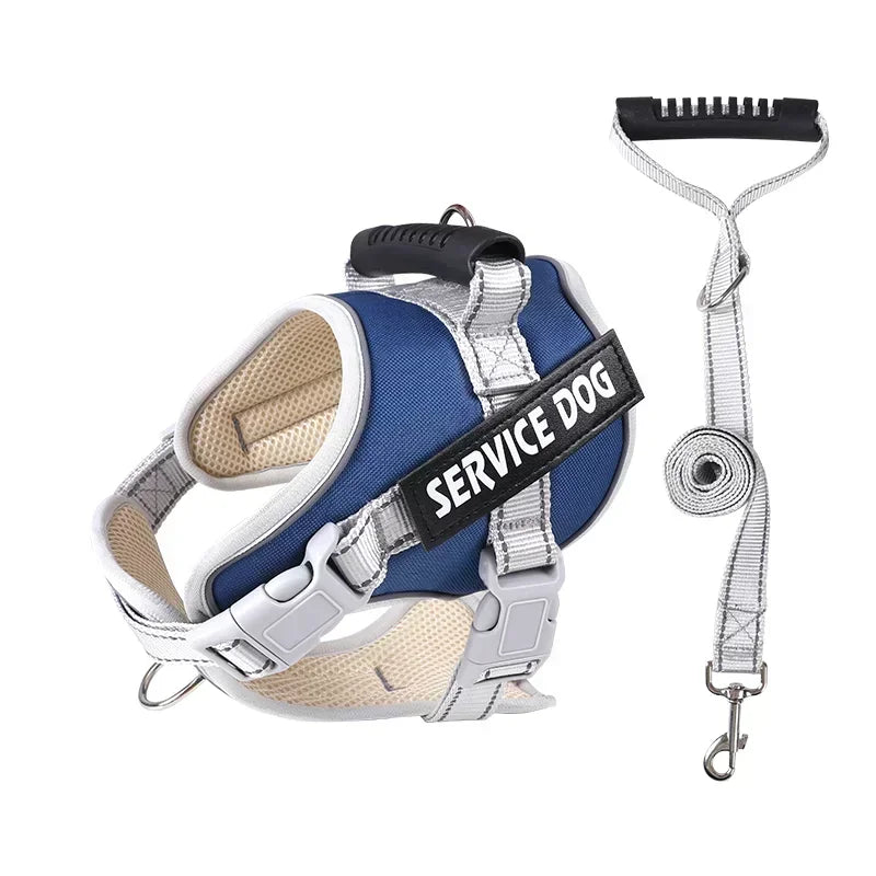 Service Dog Harness with Custom ID Tag Adjustable