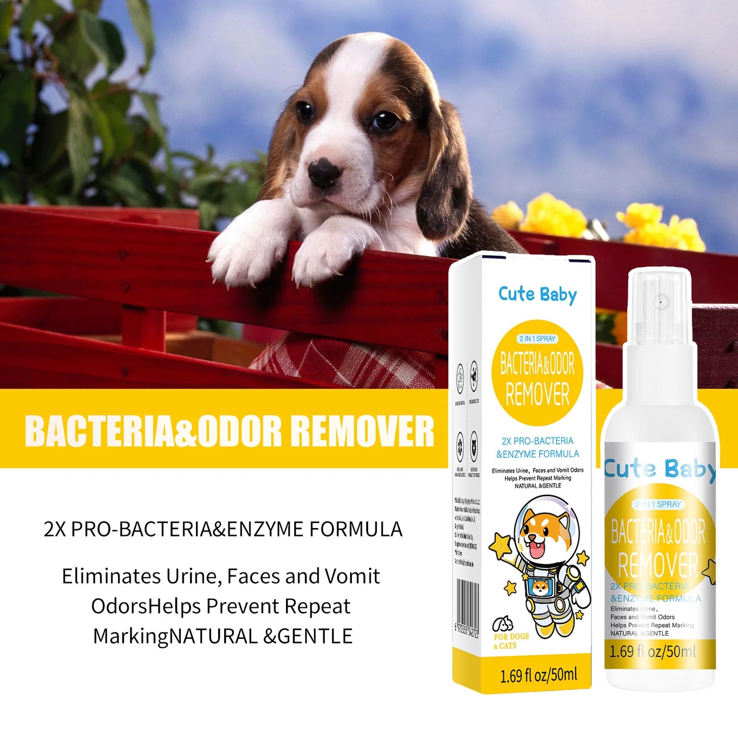 Pet deodorant 50ml household pet spray
