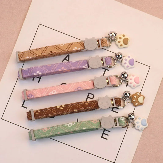 Cute Neck Pet Collar with Bell for Small Dogs Puppy