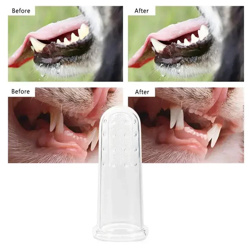 Pet Toothbrush Super Soft Pet Finger Toothbrush