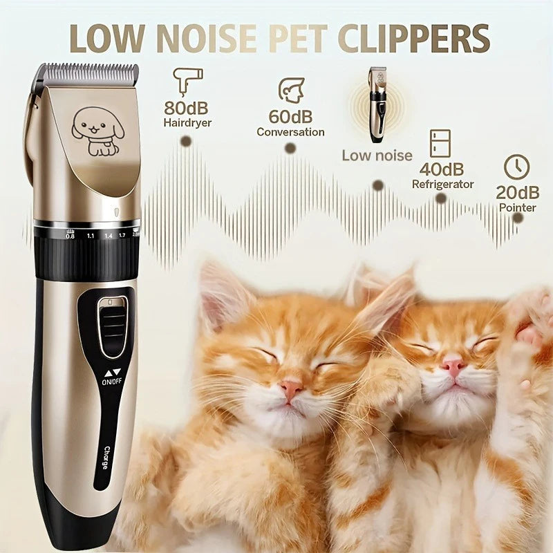 Pet Hair Trimmer Kit Electric Precision Clippers