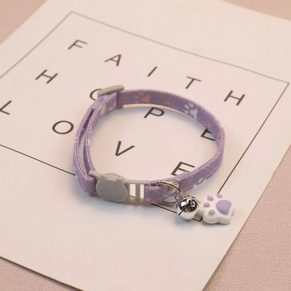 Cute Neck Pet Collar with Bell for Small Dogs Puppy