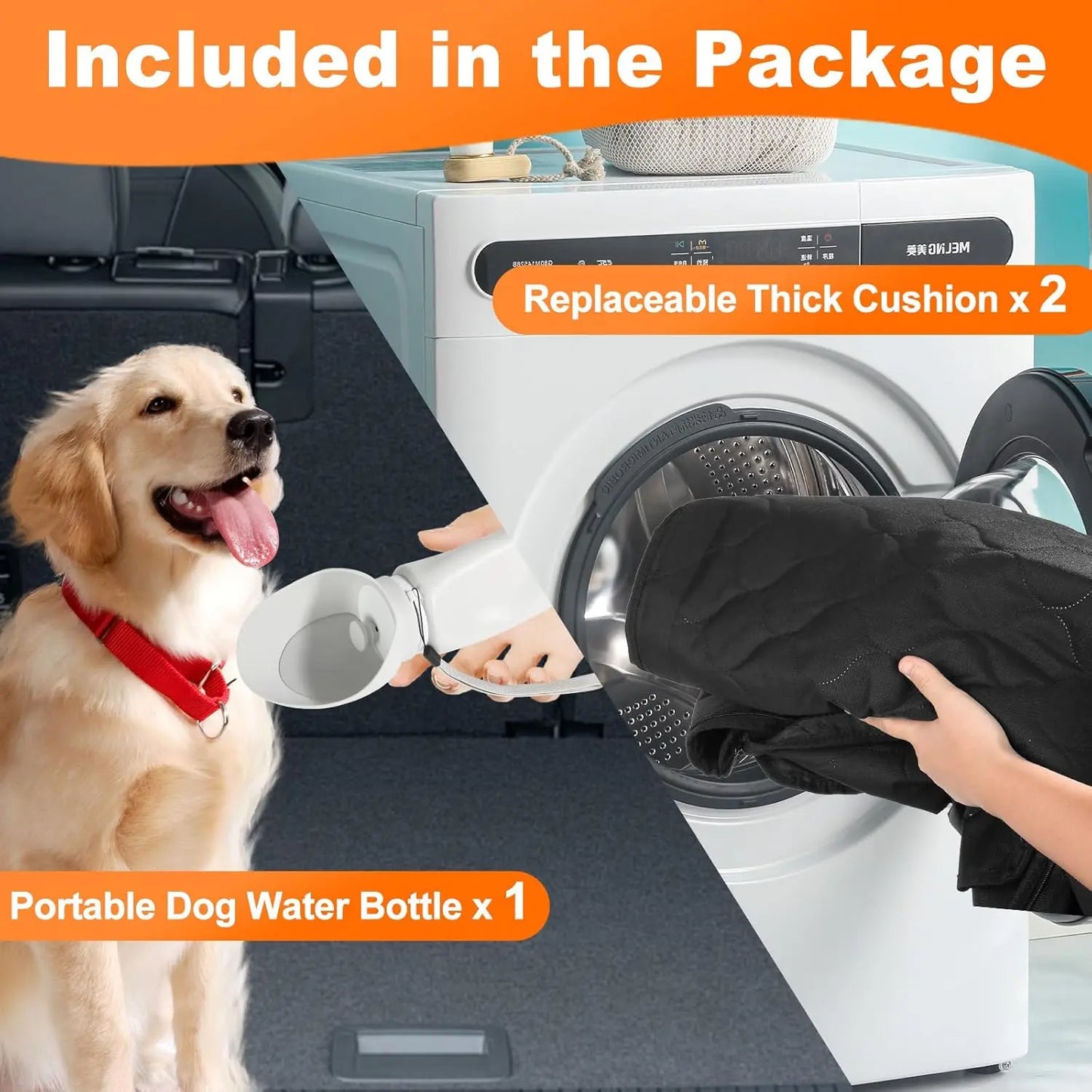 Waterproof Pet Travel Accessories Foldable Dog Car Seat