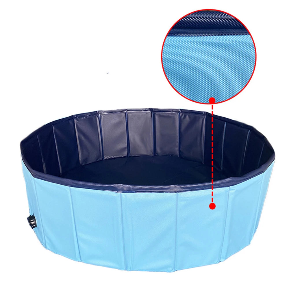 Dog Swimming Pool & Pool Cover Portable Plastic Pool