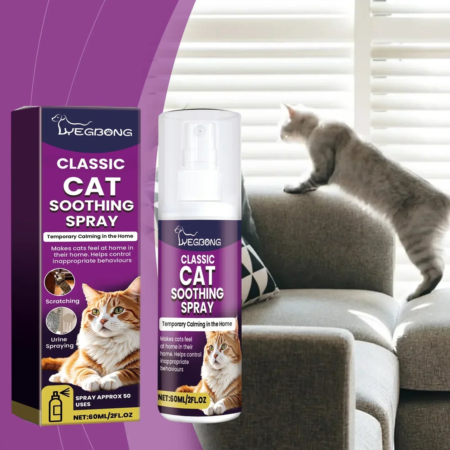 Cat soothing Spray Stress Relief Spray for cat