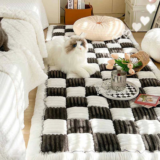 Dog Bed Mat Warm Pet Cat Scratchable Blanket Anti-slip Washable Cushion Sofa