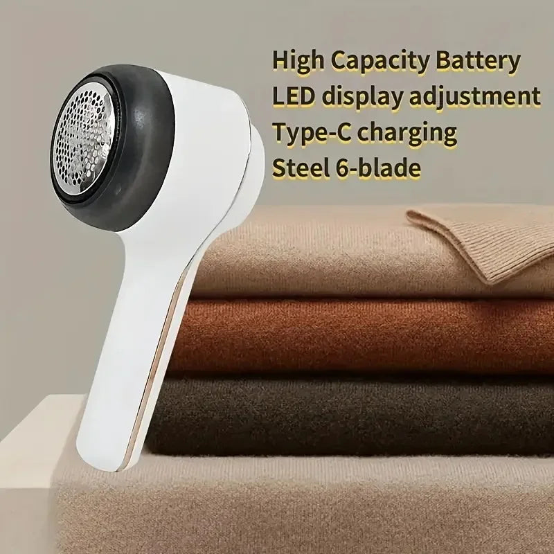 Mint Green Fabric Shaver, Lint Remover, 3-Speed USB