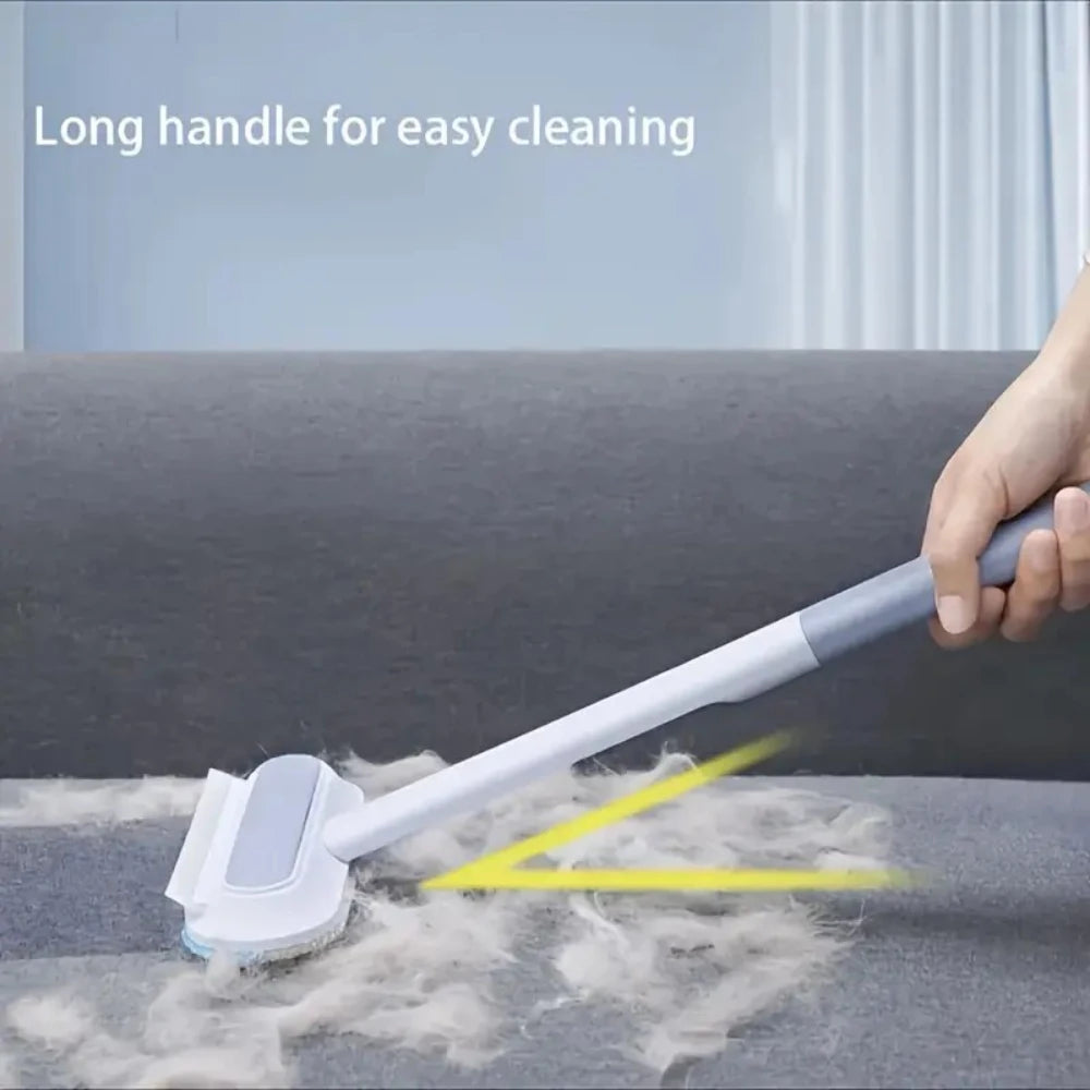 Pet Grooming Tool for Shedding - Long Handle Nylon Dog Hair Brush