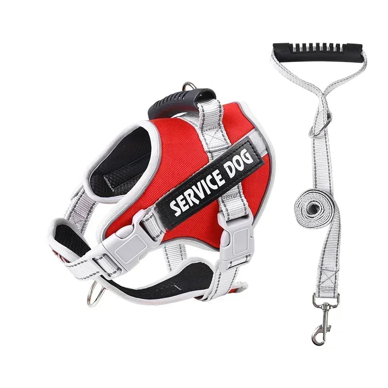 Service Dog Harness with Custom ID Tag Adjustable