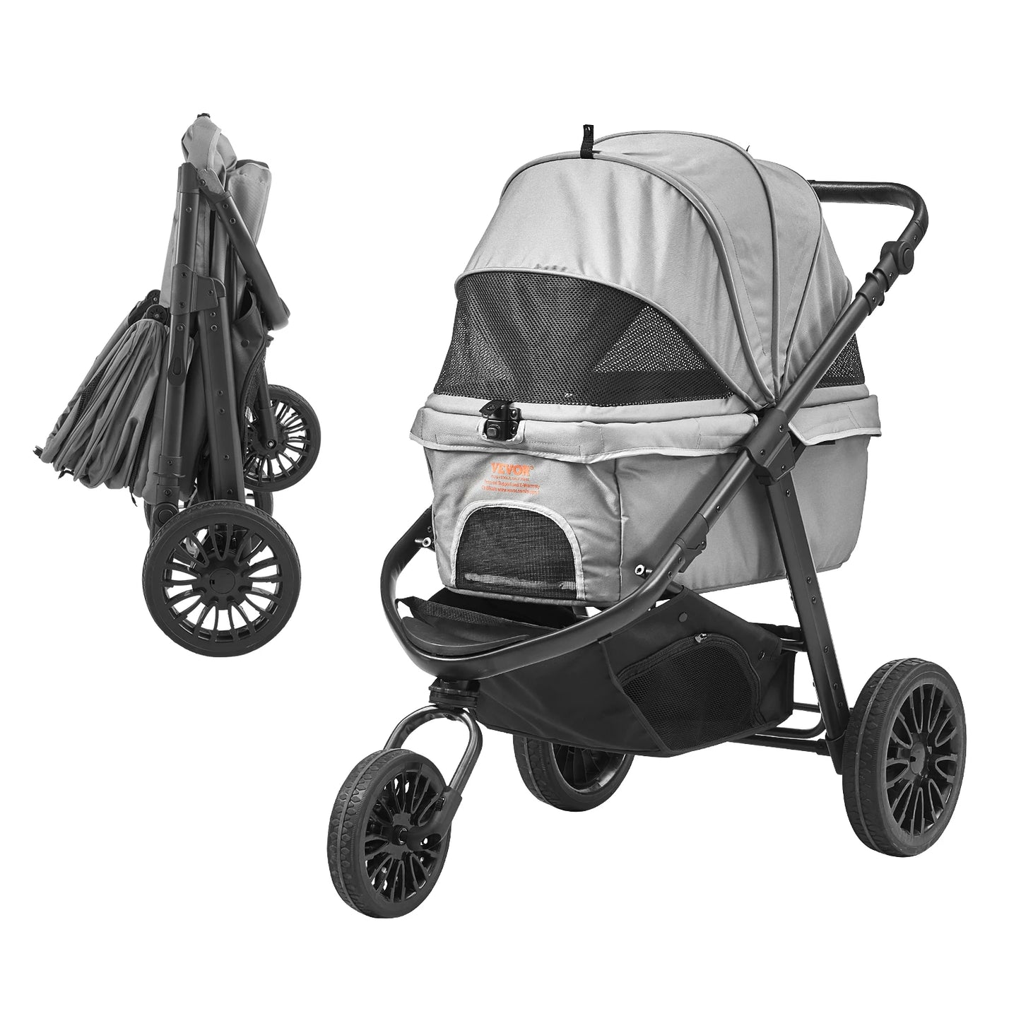 VEVOR Pet Stroller Carrier Dog Cat Strollers