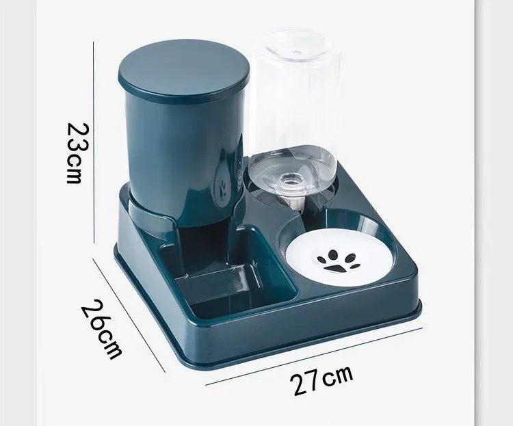 Automatic Cat Feeder Water Dispenser Set, 2 In 1