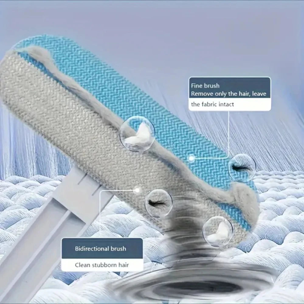 Pet Grooming Tool for Shedding - Long Handle Nylon Dog Hair Brush