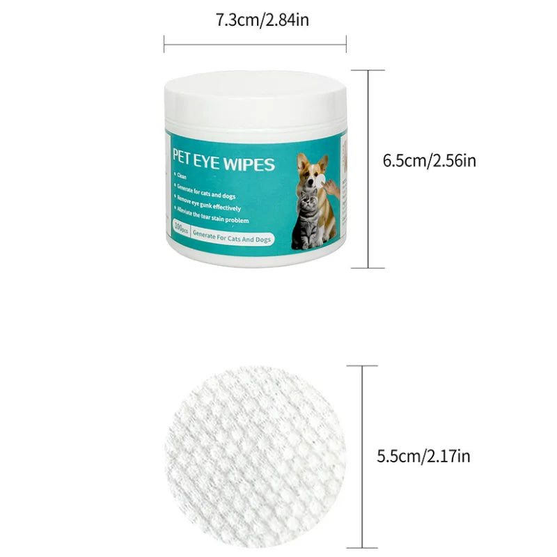 Pet Cleaning Products Eye Wipes To Remove Tear Marks