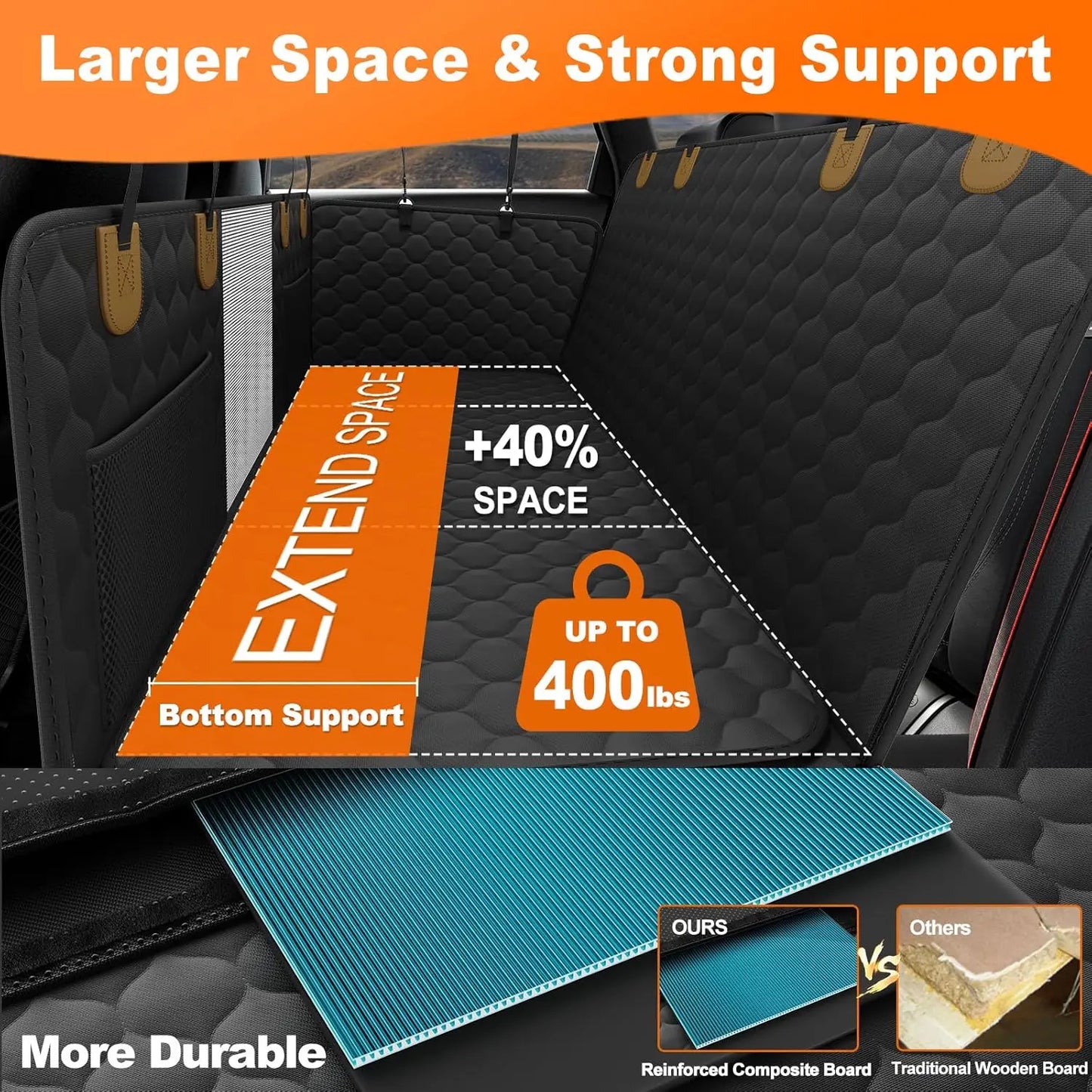 Waterproof Pet Travel Accessories Foldable Dog Car Seat