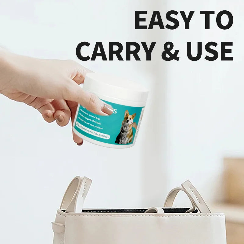Pet Cleaning Products Eye Wipes To Remove Tear Marks