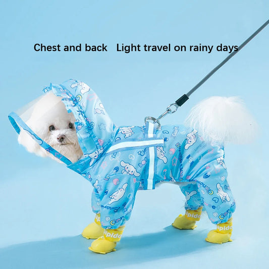 Cinnamoroll Pet Raincoat Waterproof Hood