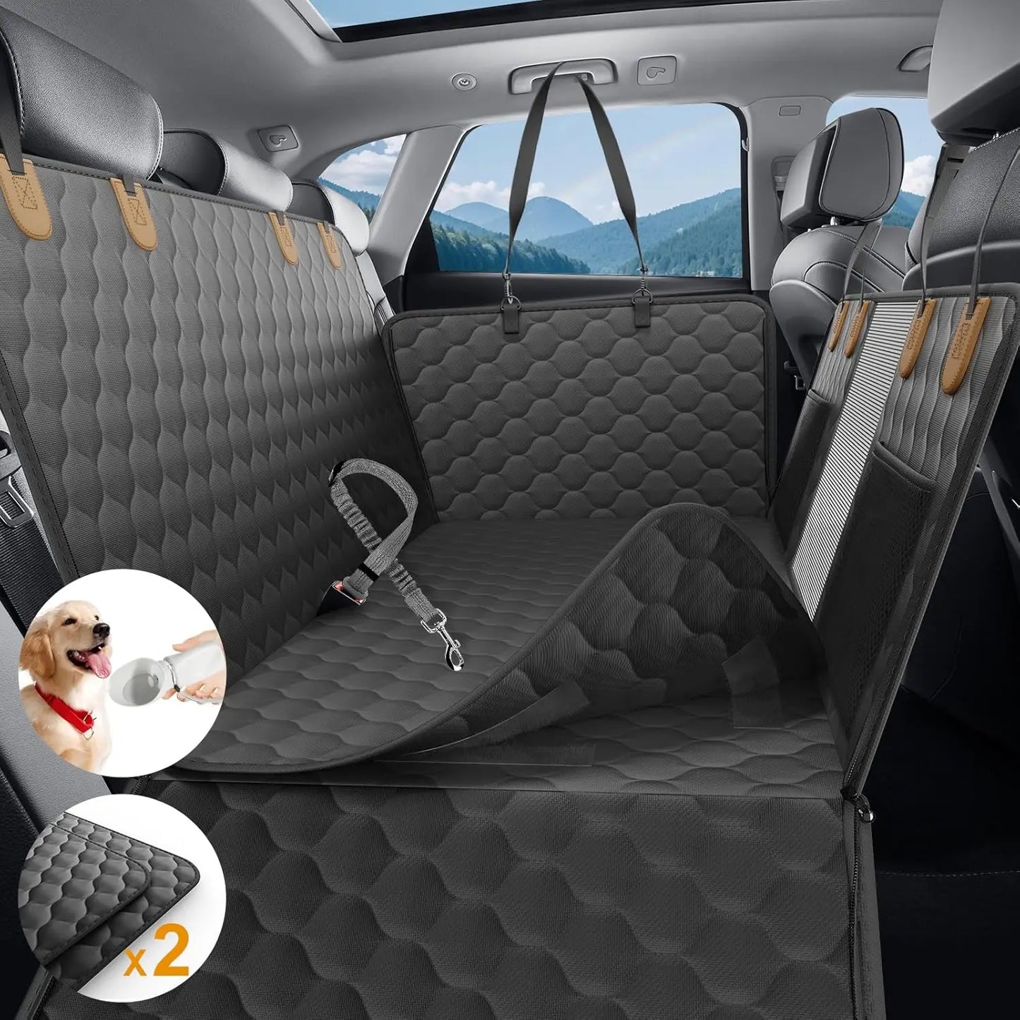 Waterproof Pet Travel Accessories Foldable Dog Car Seat