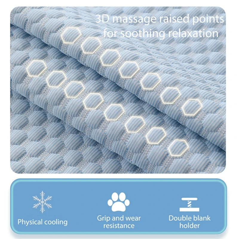 Dog Cooling Mat Summer Pet Cold Bed Cat Sleeping Pad Cool Ice Silk