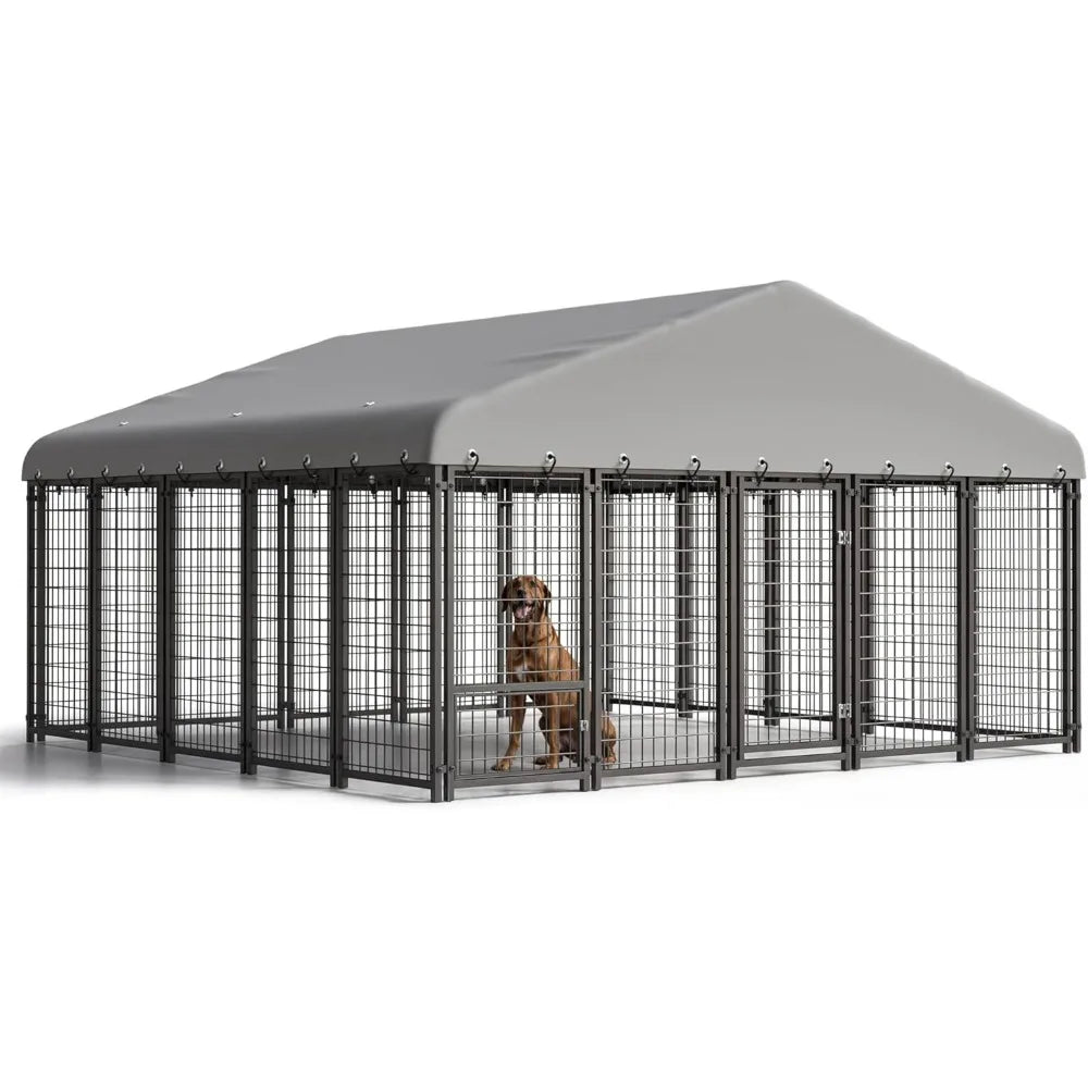 Dog Kennel 10X10FT Outside Heavy-Duty