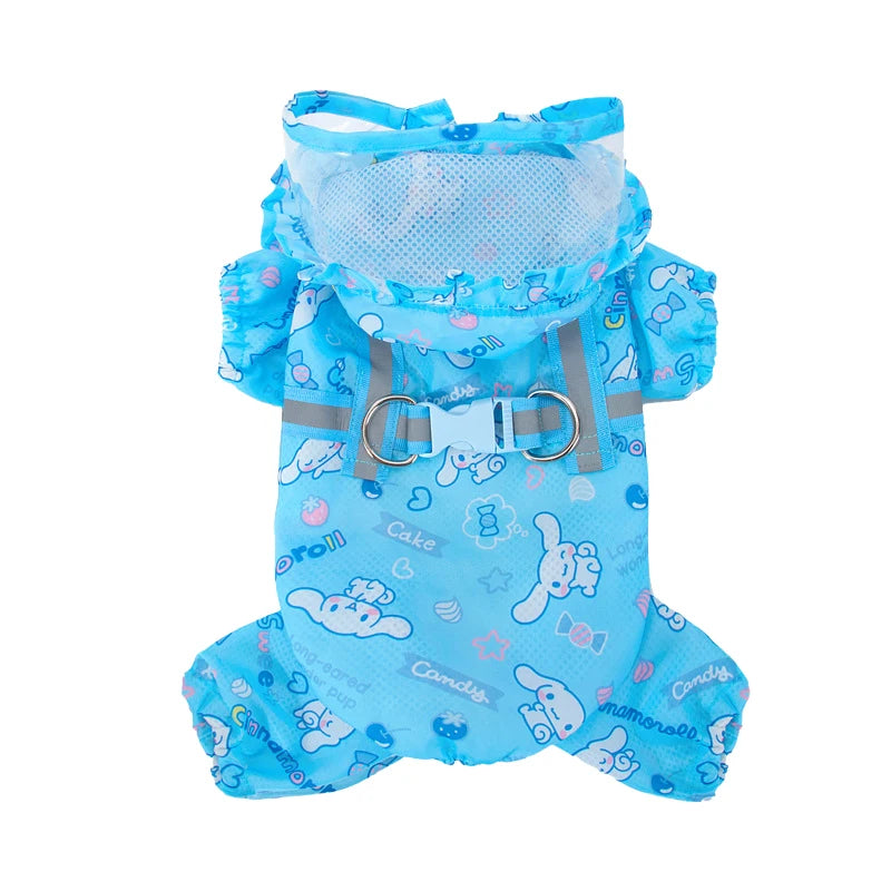 Cinnamoroll Pet Raincoat Waterproof Hood