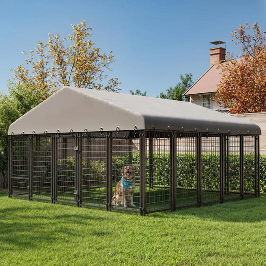 Dog Kennel 10X10FT Outside Heavy-Duty