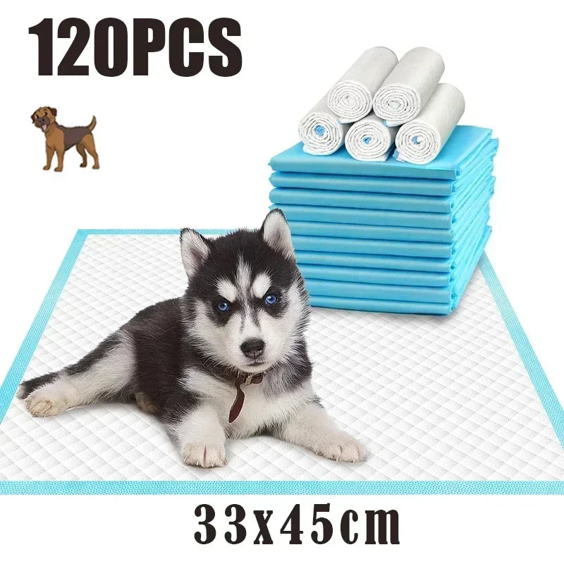20/40/50/100-Pack Ultra Absorbent Pet Diaper Pads for Dogs &Cats Odor-Control Puppy Pee Mats Disposable Litter Toilet Solutions
