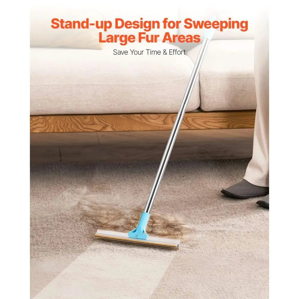 Pet Hair Removal Carpet Rake Adjustable Handle