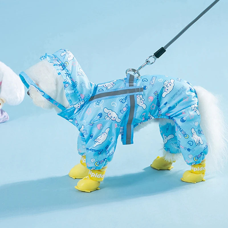 Cinnamoroll Pet Raincoat Waterproof Hood