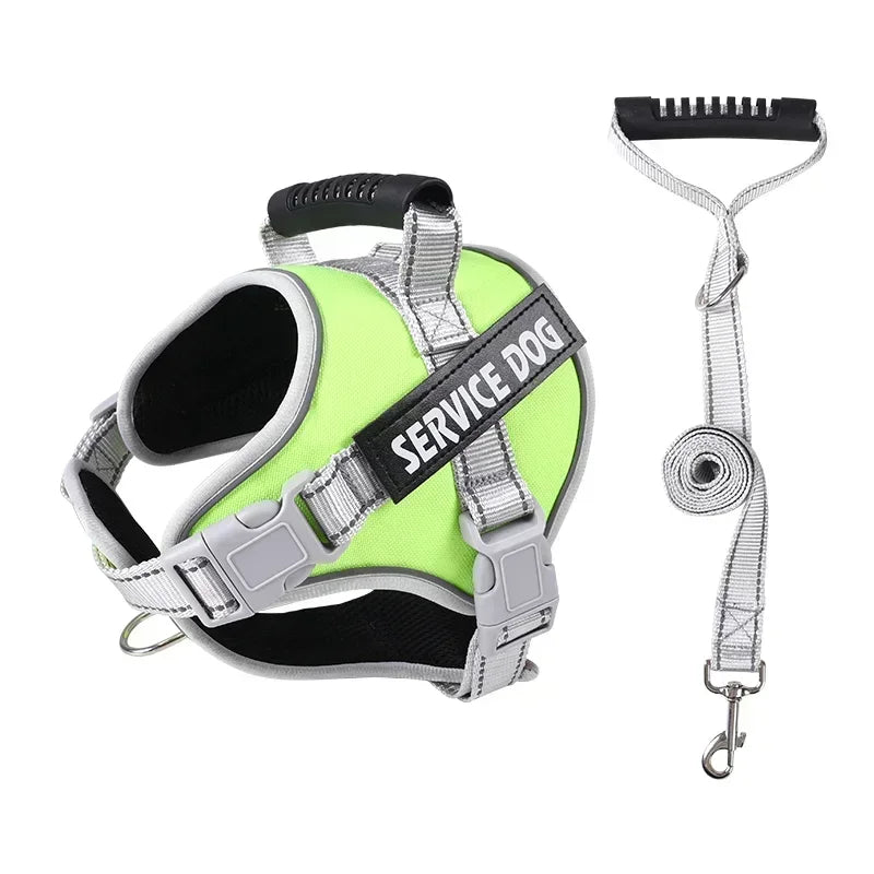 Service Dog Harness with Custom ID Tag Adjustable