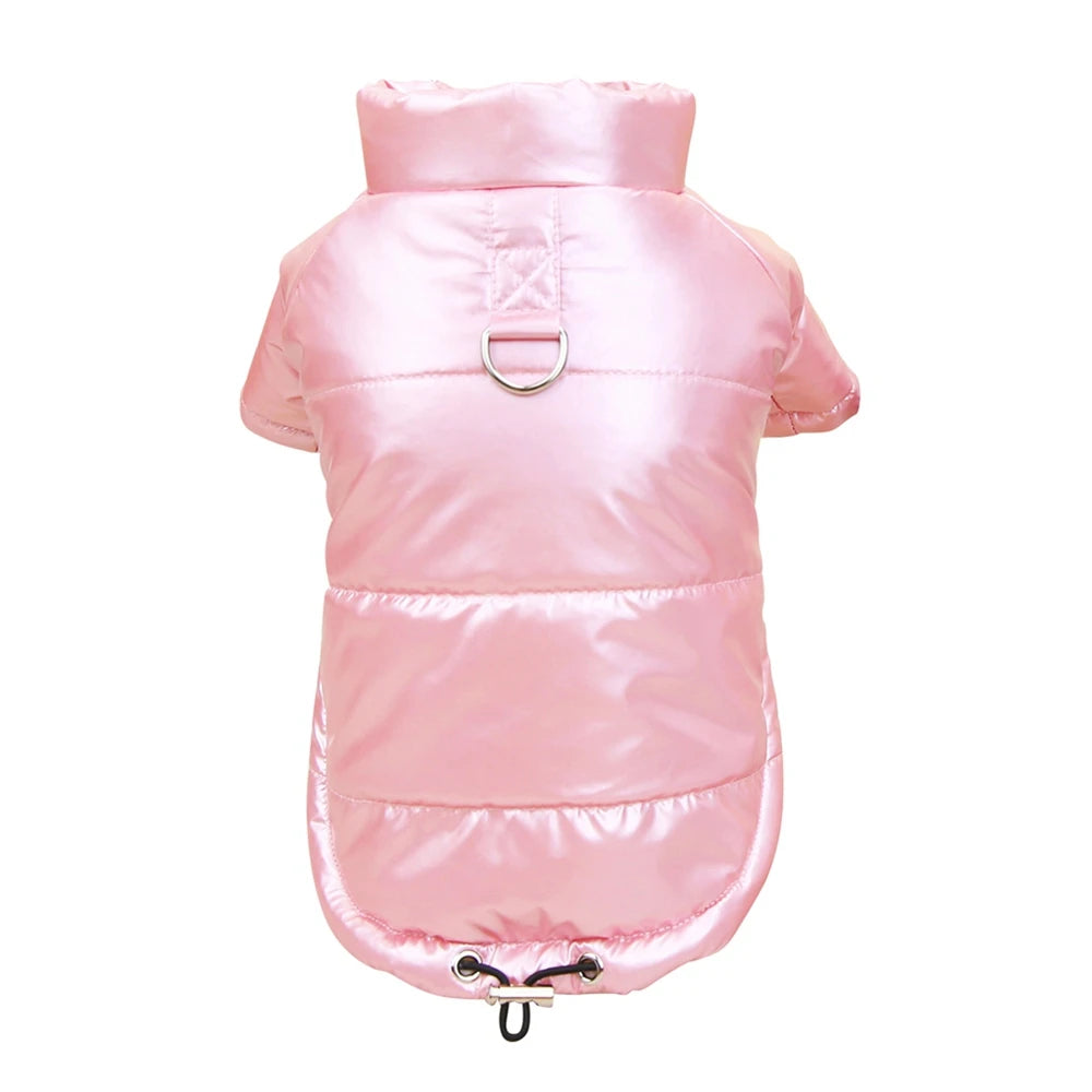 Winter Pet Dogs Clothes Glossy Windproof Dogs Coats
