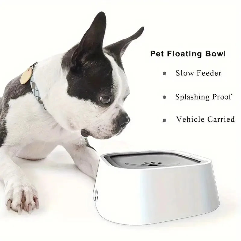 Spill-Proof Pet Water Bowl, Non-Slip Base