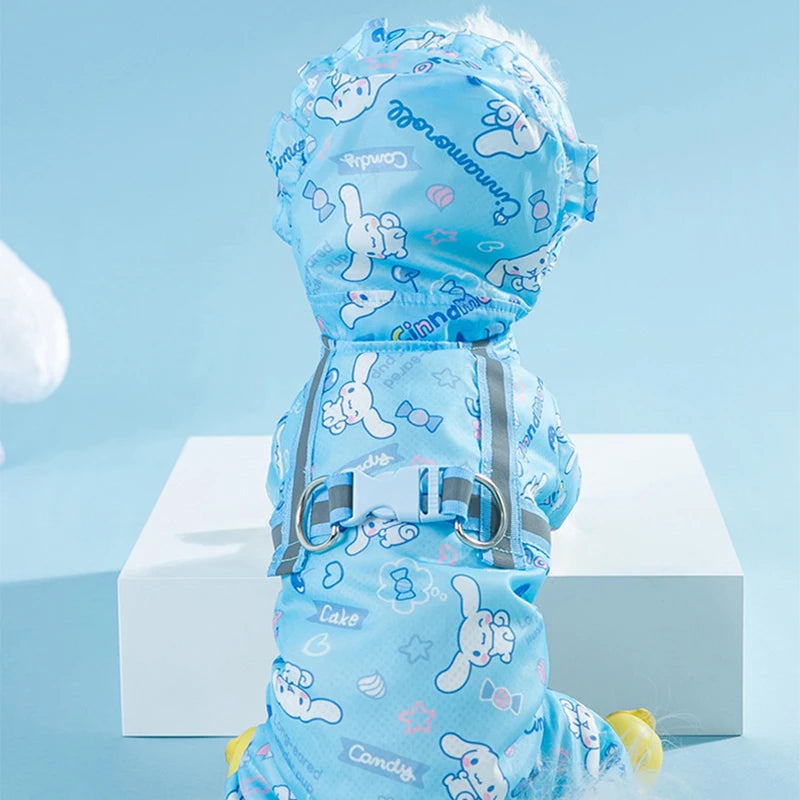 Cinnamoroll Pet Raincoat Waterproof Hood