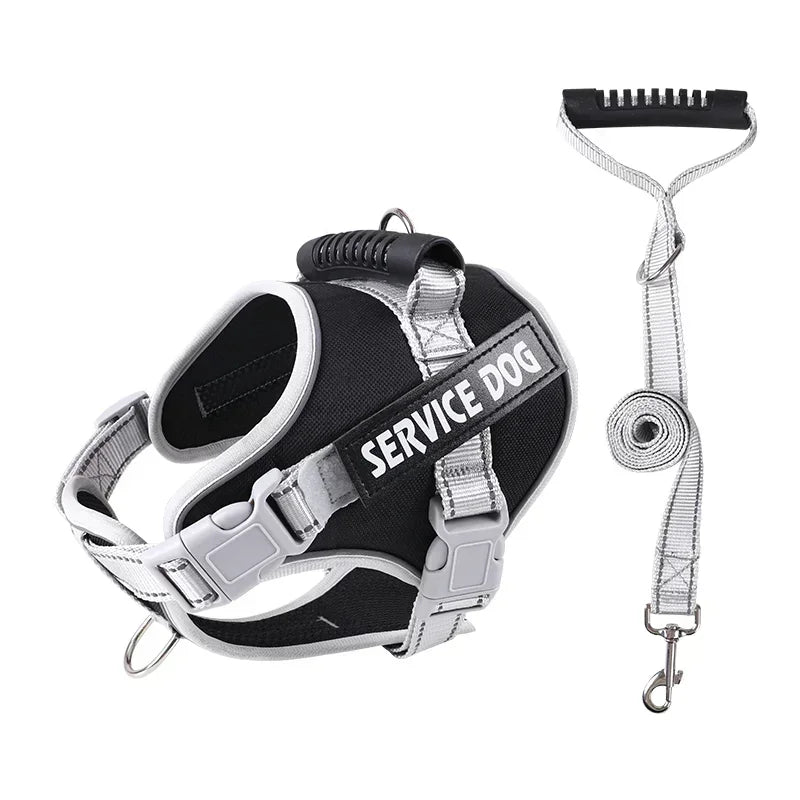 Service Dog Harness with Custom ID Tag Adjustable