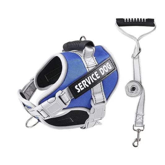 Service Dog Harness with Custom ID Tag Adjustable