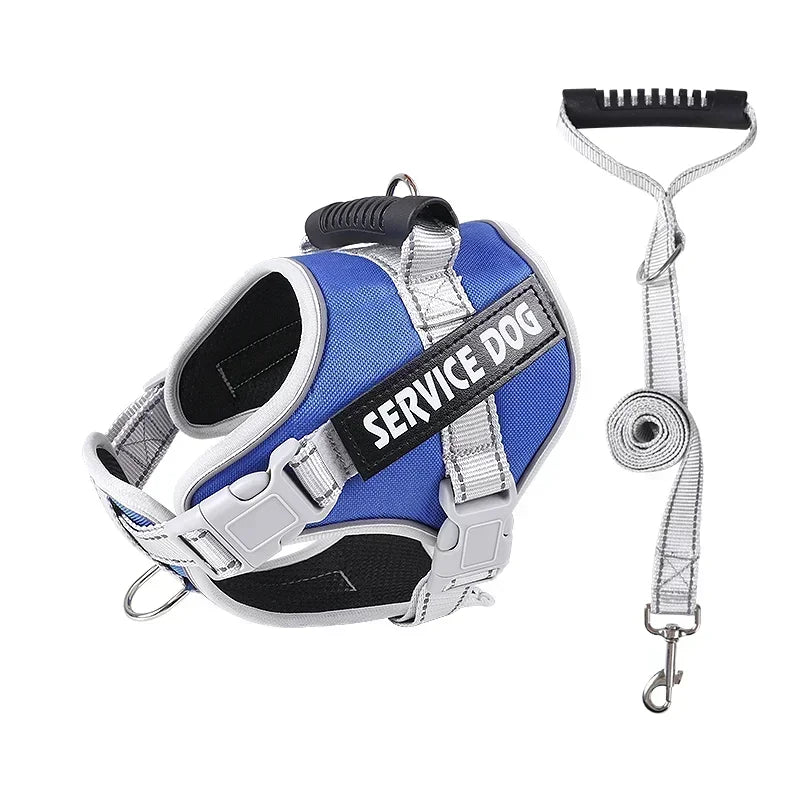 Service Dog Harness with Custom ID Tag Adjustable